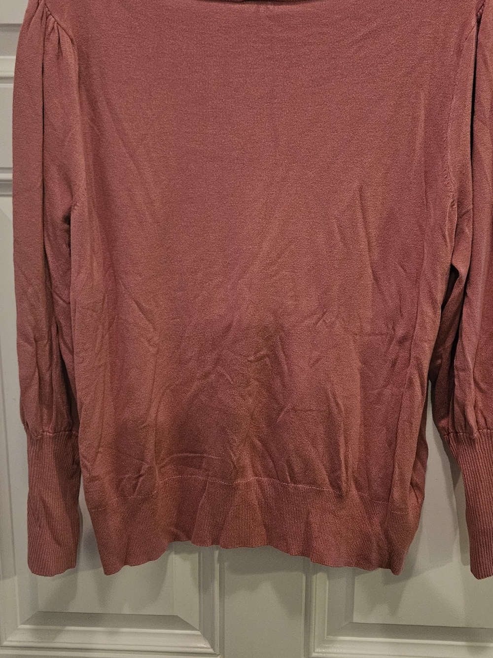 Ann Taylor Factory Dusty Rose Long Sleeve Women's Top